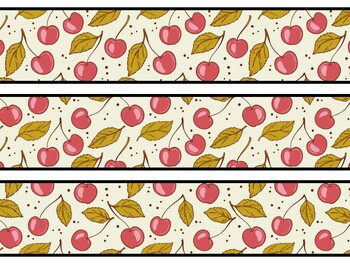 Cherry Bulletin Board Decor Kit, Cherry Letters