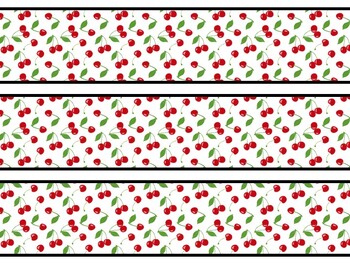 Cherry Bulletin Board Decor Kit, Cherry Letters