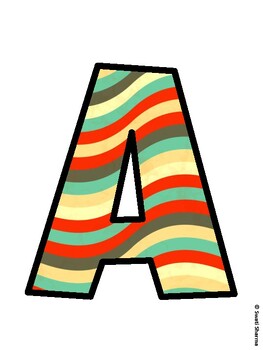 Chevron Bulletin Board Decor Kit, Chevron Bulletin Board Letters