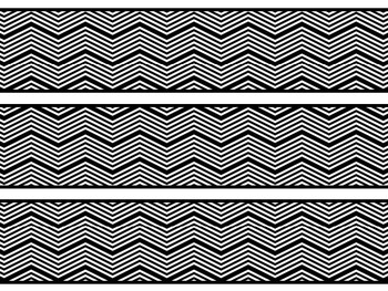 Chevron Bulletin Board Decor Kit, Chevron Letters