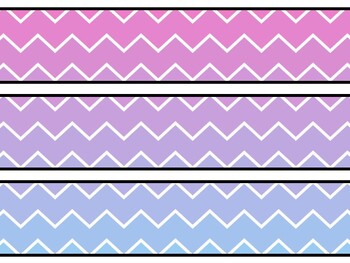 Chevron Stripes Bulletin Board Décor Kit, Chevron Stripes Letters