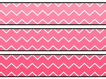 Chevron Stripes Bulletin Board Décor Kit, Chevron Stripes Letters