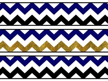 Chevron Stripes Bulletin Board Décor Kit, Chevron Stripes Letters