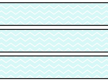 Chevron Stripes Bulletin Board Décor Kit, Chevron Stripes Letters