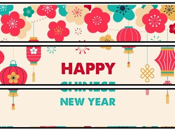 China Bulletin Board Decor Kit, China Letters