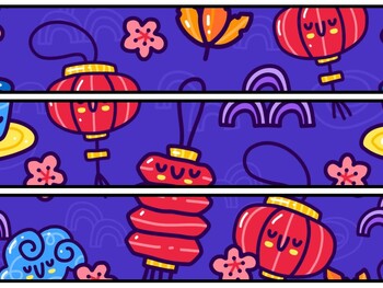 China Bulletin Board Decor Kit, China Letters