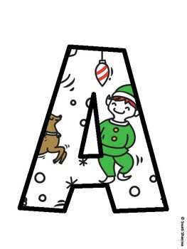 Christmas Bulletin Board Décor Kit, Christmas Bulletin Board Letters