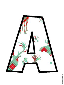 Christmas Bulletin Board Décor Kit, Christmas Bulletin Board Letters