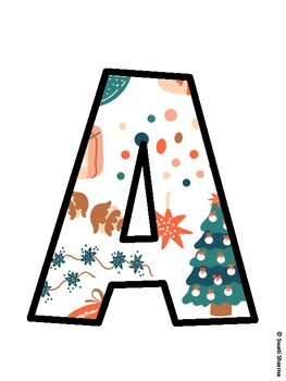 Christmas Bulletin Board Décor Kit, Christmas Bulletin Board Letters