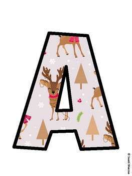 Christmas Bulletin Board Décor Kit, Christmas Bulletin Board Letters