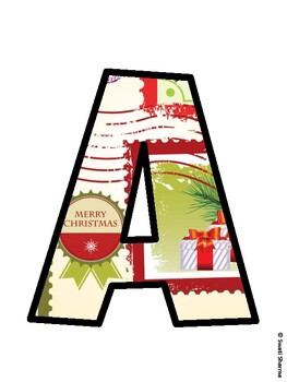 Christmas Bulletin Board Décor Kit, Christmas Bulletin Board Letters