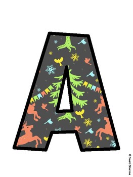 Christmas Bulletin Board Décor Kit, Christmas Bulletin Board Letters