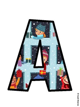 Christmas Bulletin Board Décor Kit, Christmas Bulletin Board Letters