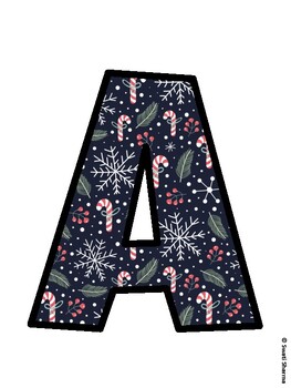 Christmas Bulletin Board Décor Kit, Christmas Bulletin Board Letters
