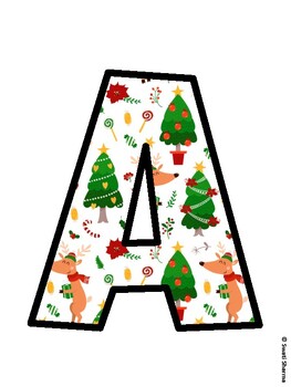 Christmas Bulletin Board Décor Kit, Christmas Bulletin Board Letters