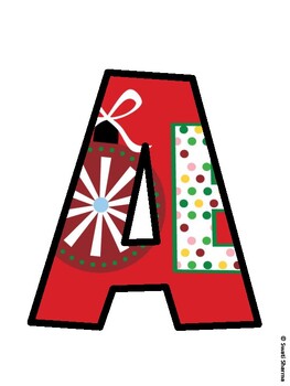 Christmas Bulletin Board Décor Kit, Christmas Bulletin Board Letters