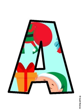 Christmas Bulletin Board Décor Kit, Christmas Bulletin Board Letters