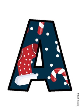 Christmas Bulletin Board Décor Kit, Christmas Bulletin Board Letters