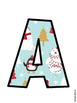 Christmas Bulletin Board Décor Kit, Christmas Bulletin Board Letters