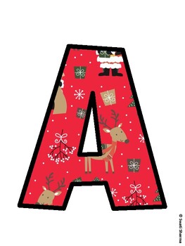 Christmas Bulletin Board Décor Kit, Christmas Bulletin Board Letters