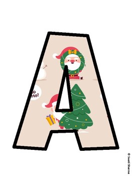 Christmas Bulletin Board Décor Kit, Christmas Bulletin Board Letters