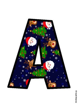 Christmas Bulletin Board Décor Kit, Christmas Bulletin Board Letters