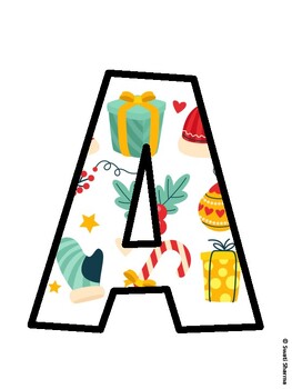 Christmas Bulletin Board Décor Kit, Christmas Bulletin Board Letters