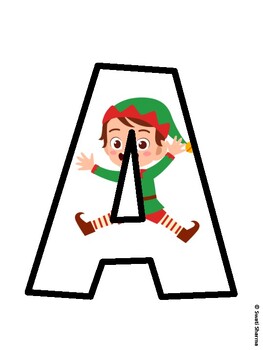 Christmas Bulletin Board Décor Kit, Christmas Bulletin Board Letters