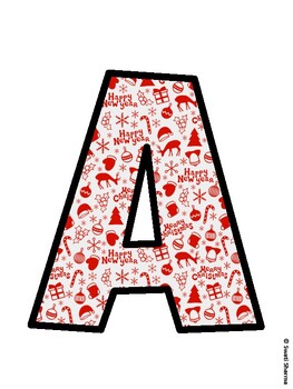 Christmas Bulletin Board Décor Kit, Christmas Bulletin Board Letters