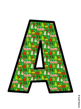Christmas Bulletin Board Décor Kit, Christmas Bulletin Board Letters