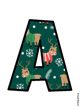 Christmas Bulletin Board Décor Kit, Christmas Bulletin Board Letters