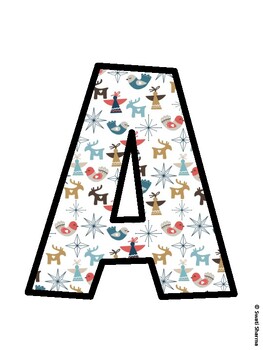 Christmas Bulletin Board Décor Kit, Christmas Bulletin Board Letters