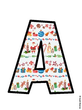 Christmas Bulletin Board Décor Kit, Christmas Bulletin Board Letters