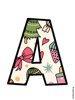 Christmas Bulletin Board Décor Kit, Christmas Bulletin Board Letters