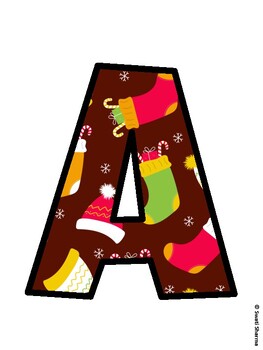 Christmas Bulletin Board Décor Kit, Christmas Bulletin Board Letters