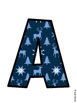 Christmas Bulletin Board Décor Kit, Christmas Bulletin Board Letters