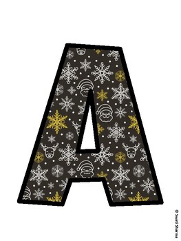 Christmas Bulletin Board Décor Kit, Christmas Bulletin Board Letters