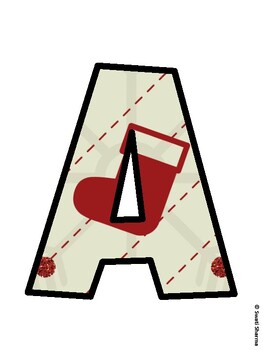 Christmas Bulletin Board Décor Kit, Christmas Bulletin Board Letters