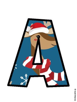 Christmas Bulletin Board Décor Kit, Christmas Bulletin Board Letters