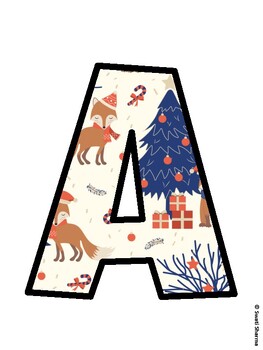 Christmas Bulletin Board Décor Kit, Christmas Bulletin Board Letters