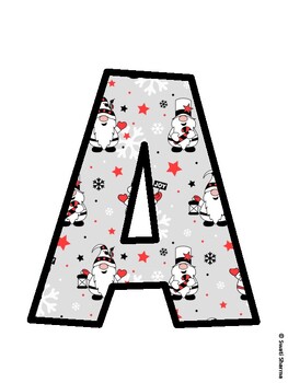 Christmas Bulletin Board Décor Kit, Christmas Bulletin Board Letters