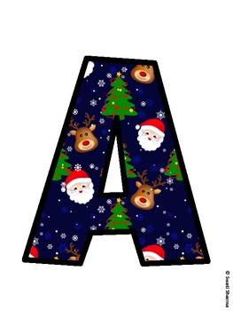 Christmas Bulletin Board Décor Kit, Christmas Bulletin Board Letters