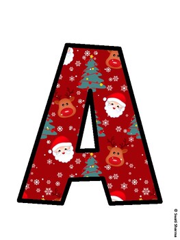 Christmas Bulletin Board Décor Kit, Christmas Bulletin Board Letters
