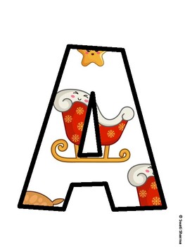 Christmas Bulletin Board Décor Kit, Christmas Bulletin Board Letters