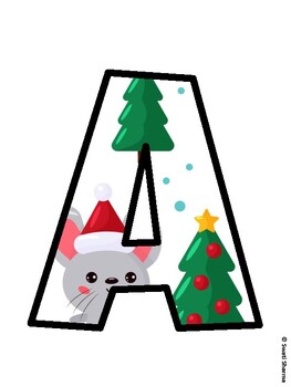 Christmas Bulletin Board Décor Kit, Christmas Bulletin Board Letters