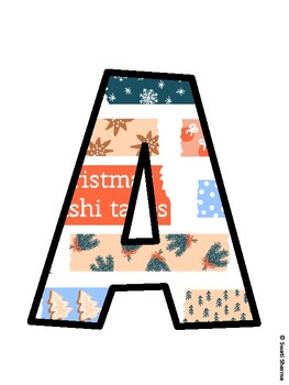 Christmas Bulletin Board Décor Kit, Christmas Bulletin Board Letters