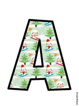 Christmas Bulletin Board Décor Kit, Christmas Bulletin Board Letters