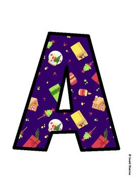 Christmas Bulletin Board Décor Kit, Christmas Bulletin Board Letters