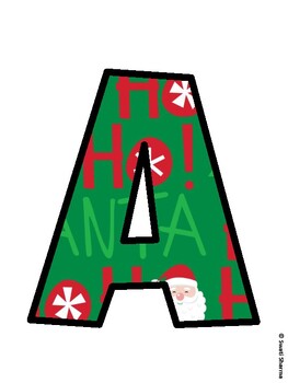 Christmas Bulletin Board Décor Kit, Christmas Bulletin Board Letters