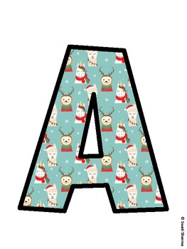 Christmas Bulletin Board Décor Kit, Christmas Bulletin Board Letters